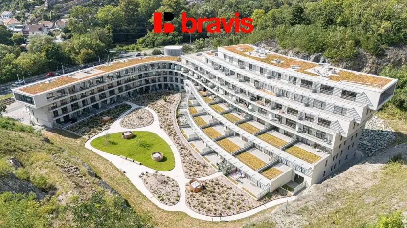 Pronájem bytu 2+kk, Brno - Komín, Bystrcká, 55 m2