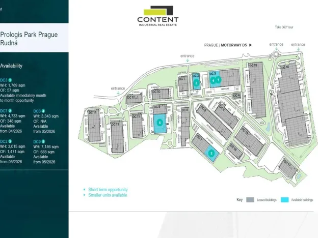 Pronájem skladu, Rudná, K Vypichu, 3434 m2