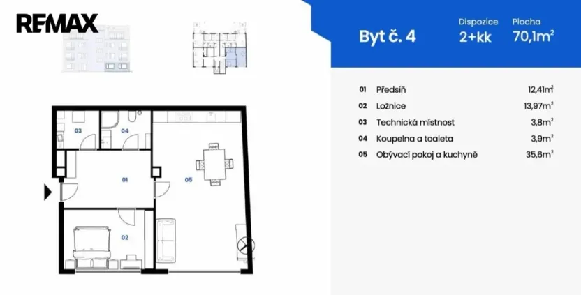 Prodej bytu 2+kk, Karlovy Vary, Moskevská, 70 m2