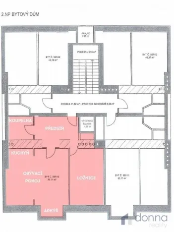 Pronájem bytu 2+kk, Praha, Pod Kotlaskou, 76 m2