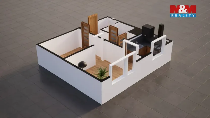 Pronájem bytu 2+1, Liberec - Liberec VI-Rochlice, Pastelová, 38 m2