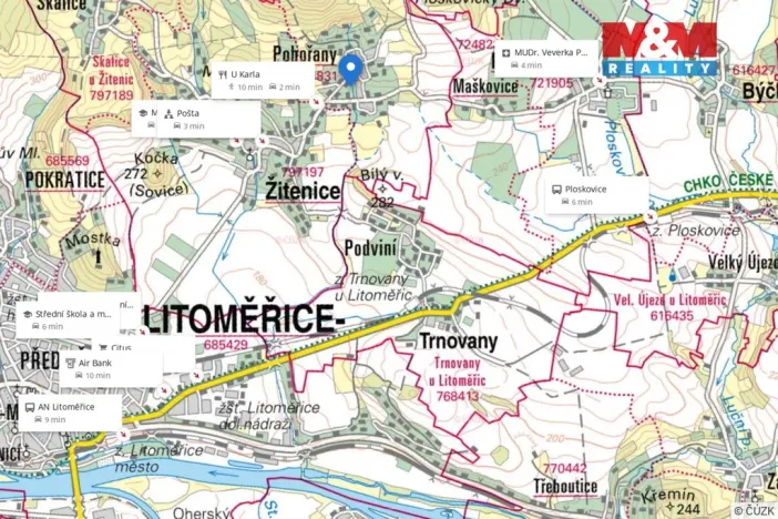 Prodej zahrady, Žitenice - Pohořany, 323 m2