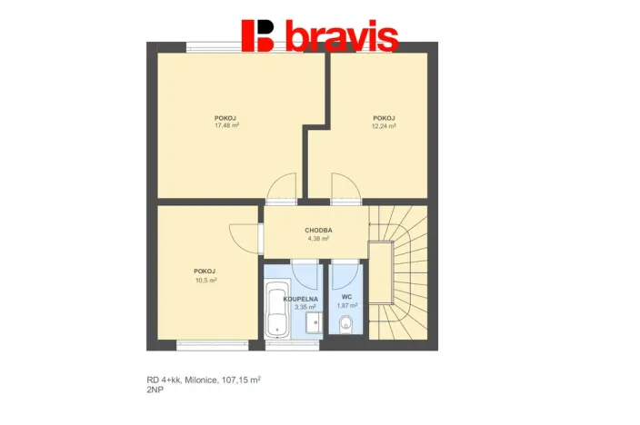 Prodej rodinného domu, Milonice, 107 m2