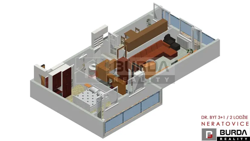 Prodej bytu 3+1, Neratovice, Na Skalkách, 81 m2