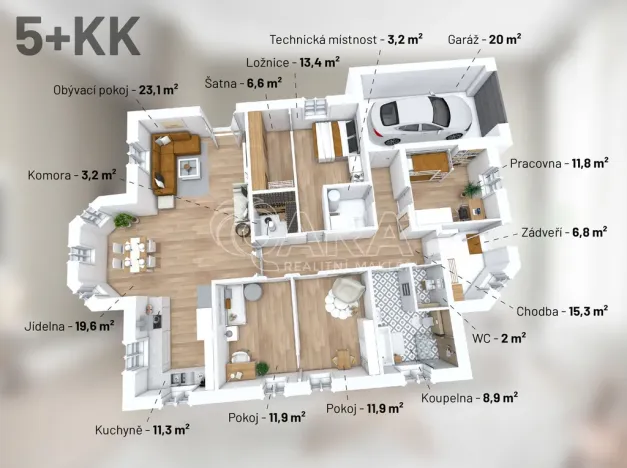 Prodej rodinného domu, Postřižín, Jelení, 169 m2