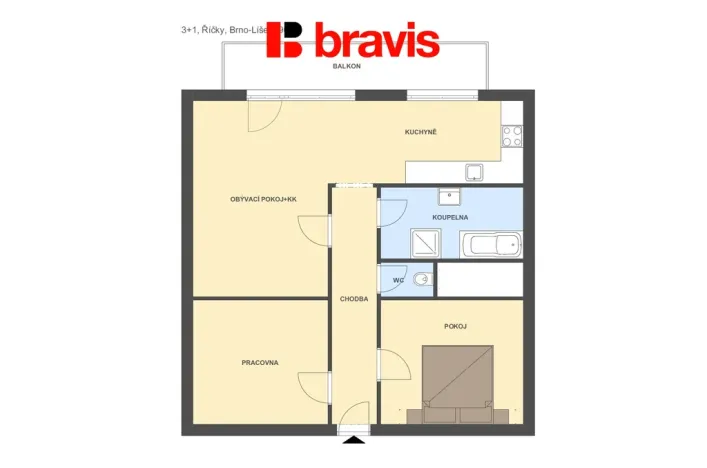 Pronájem bytu 3+1, Říčky, 90 m2
