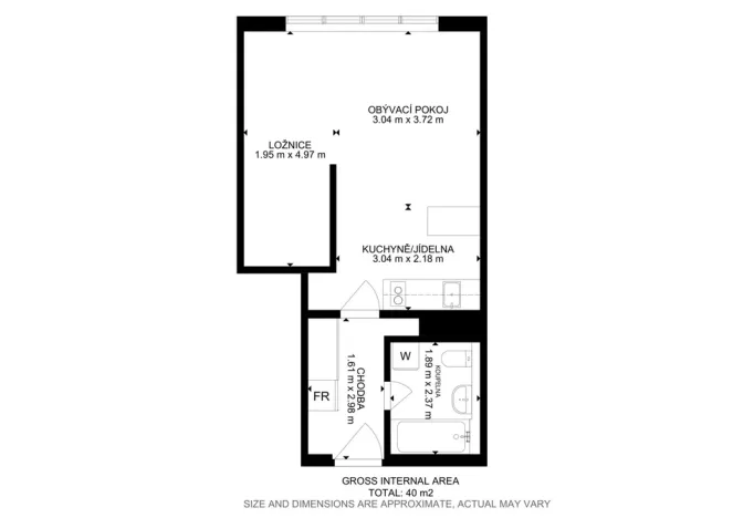 Prodej bytu 1+kk, Praha - Troja, Hnězdenská, 36 m2