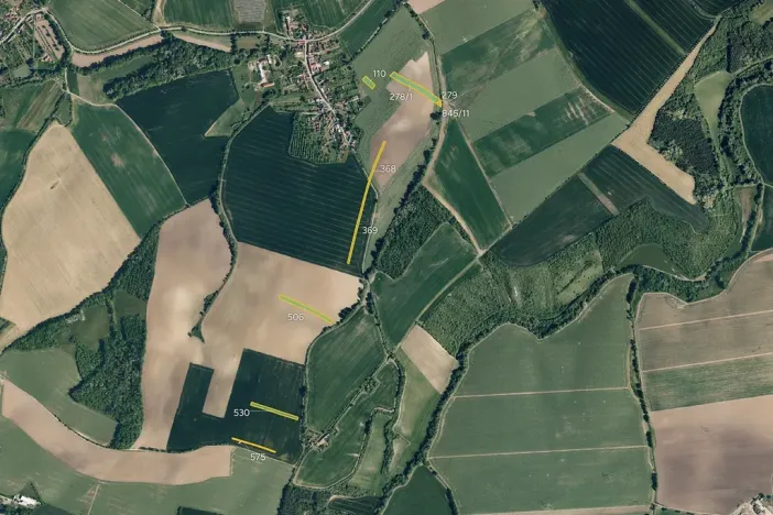 Prodej pole, Honětice, 16569 m2