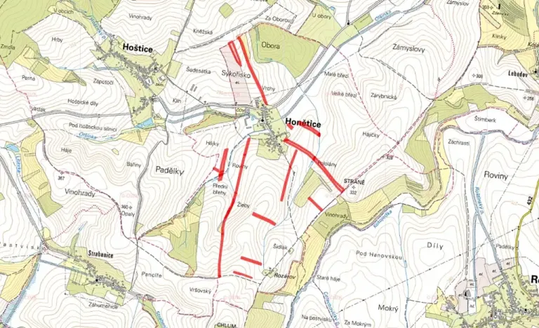 Prodej pole, Honětice, 76559 m2