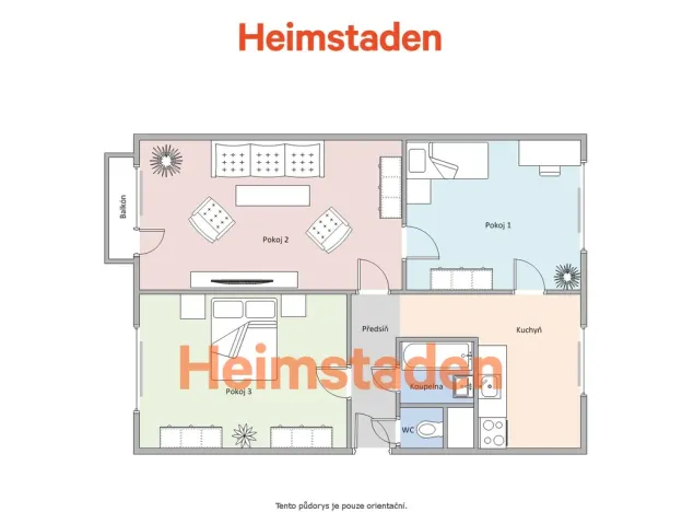 Pronájem bytu 3+1, Karviná - Nové Město, Holubova, 70 m2
