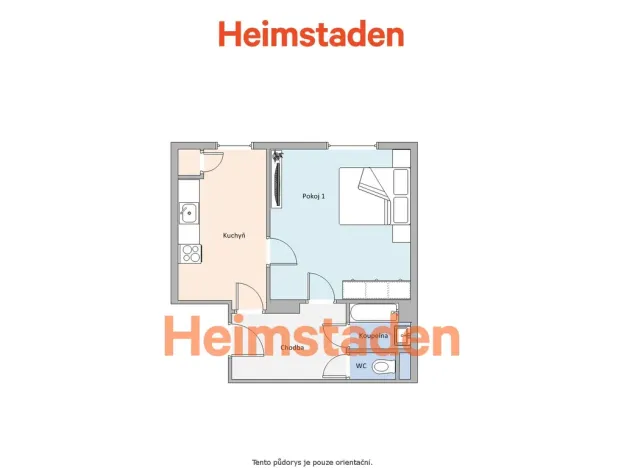 Pronájem bytu 1+1, Ostrava - Moravská Ostrava, Ostrčilova, 37 m2