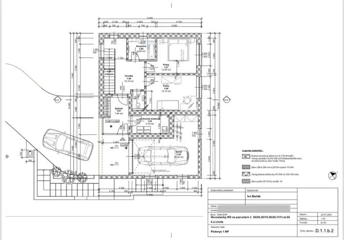Prodej pozemku pro bydlení, Vyškov, 1050 m2