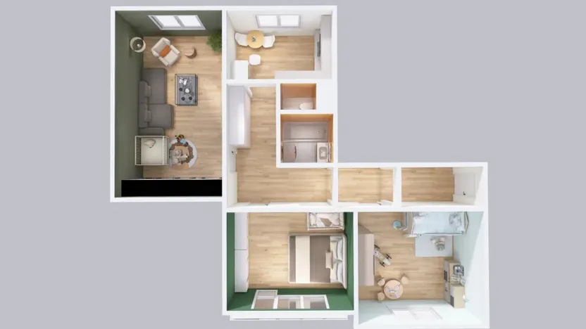 Prodej bytu 3+1, Trutnov - Horní Staré Město, Pampelišková, 77 m2