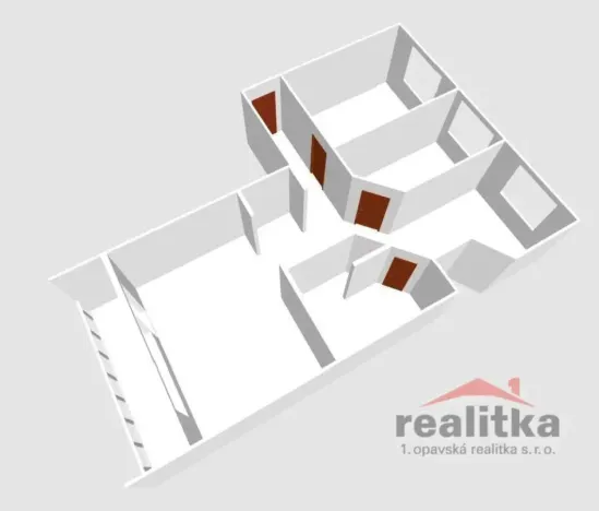 Pronájem bytu 3+1, Opava - Kateřinky, Antonína Sovy, 65 m2
