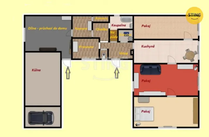 Prodej rodinného domu, Hořepník, Pod Skálou, 200 m2