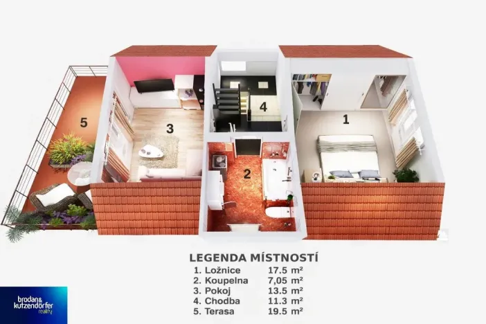 Pronájem rodinného domu, Králův Dvůr - Křižatky, 179 m2