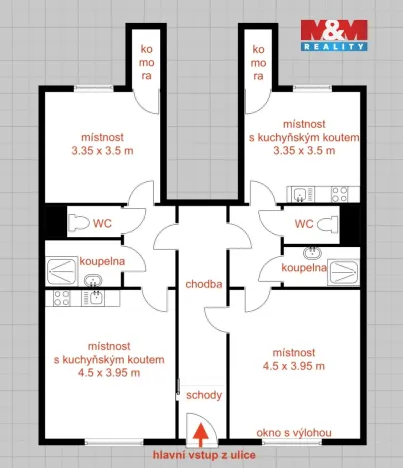 Pronájem obchodního prostoru, Ostrava - Mariánské Hory, Hudební, 45 m2