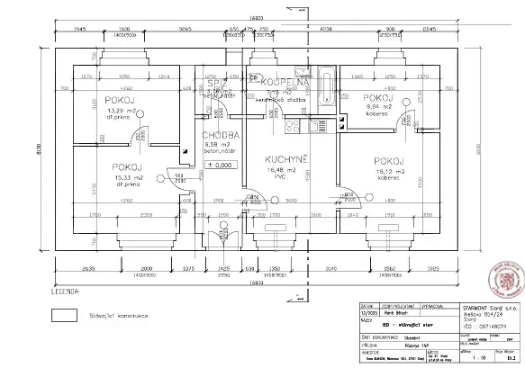 Prodej rodinného domu, Vraný, 84 m2