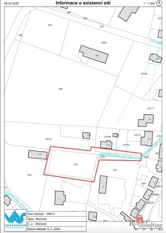Prodej pozemku pro bydlení, Moravec, 939 m2