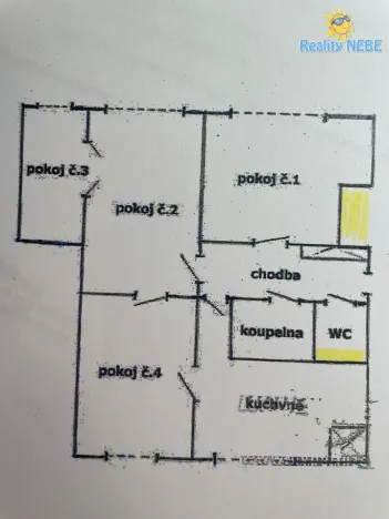 Pronájem bytu 4+1, Praha - Záběhlice, Střimelická, 86 m2