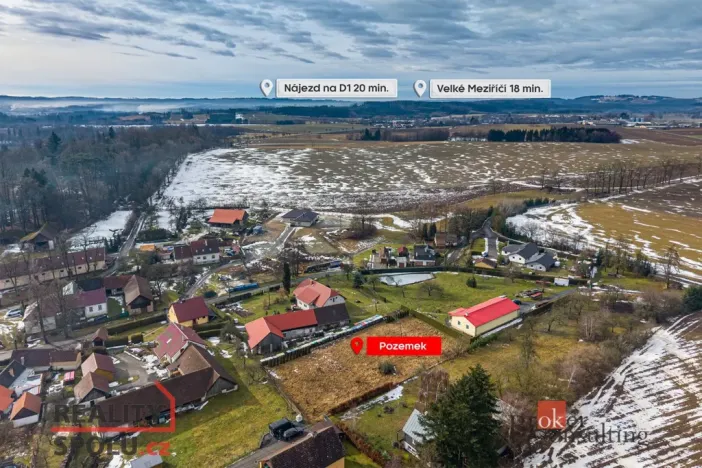 Prodej pozemku pro bydlení, Moravec, 834 m2