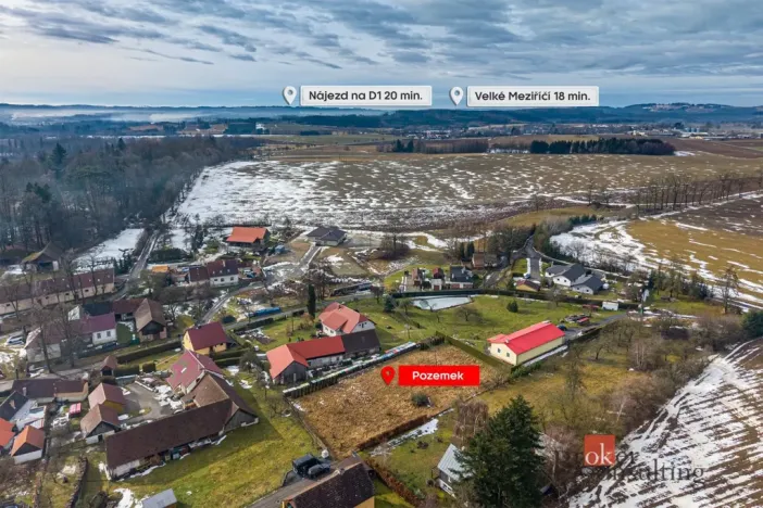 Prodej pozemku pro bydlení, Moravec, 834 m2