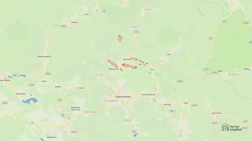 Prodej louky, Kunratice, 331914 m2