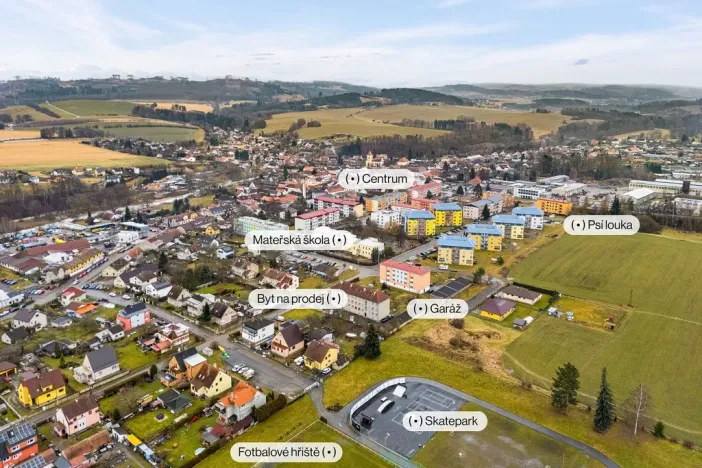 Prodej bytu 3+1, Bystřice, U Stadionu, 58 m2