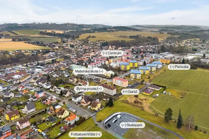 Prodej bytu 3+1, Bystřice, U Stadionu, 58 m2