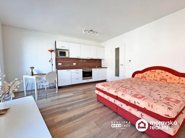 Pronájem bytu 1+kk, Brno, Hybešova, 31 m2