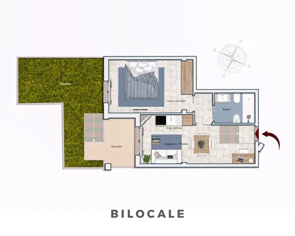 Prodej bytu 2+kk, Pietra Ligure, Itálie, 50 m2