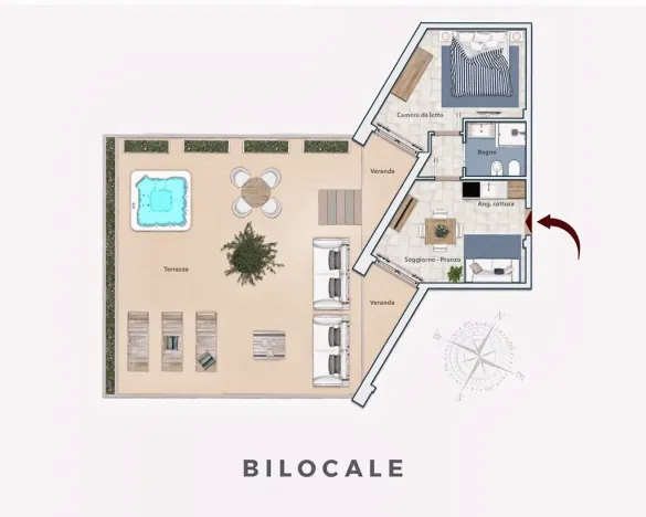 Prodej bytu 2+kk, Pietra Ligure, Itálie, 50 m2