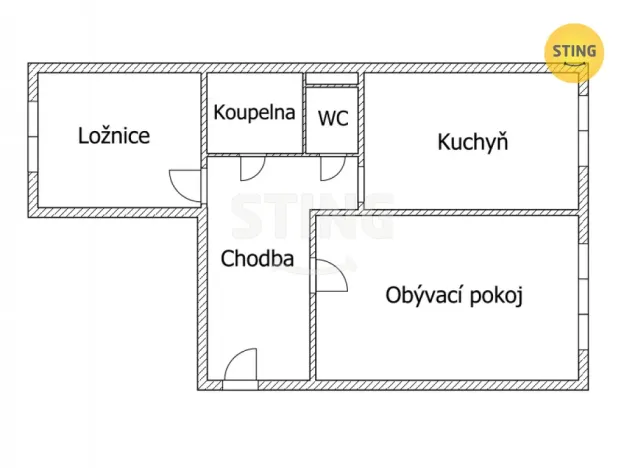 Prodej bytu 2+1, Ostrava, Kochanova, 57 m2