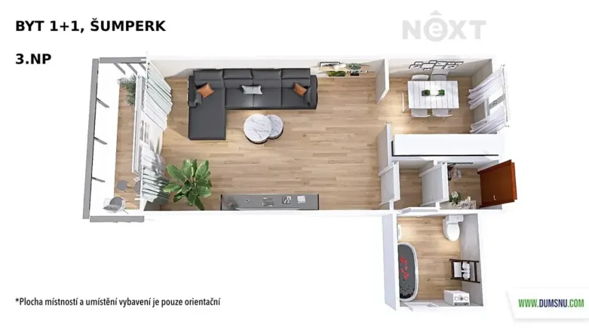 Pronájem bytu 1+1, Šumperk, nám. Jana Zajíce, 45 m2