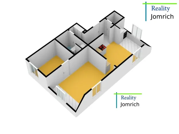 Pronájem bytu 2+1, Liberec, Palackého, 55 m2