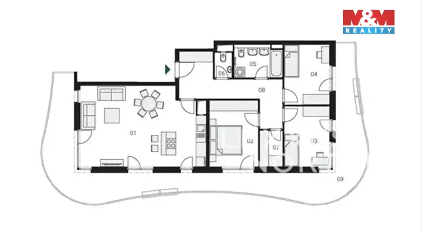 Prodej bytu 4+kk, Praha, Bělohlávkova, 99 m2