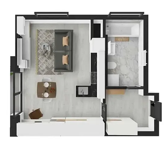 Pronájem bytu 1+kk, Heřmanova Huť, U Pondu, 34 m2