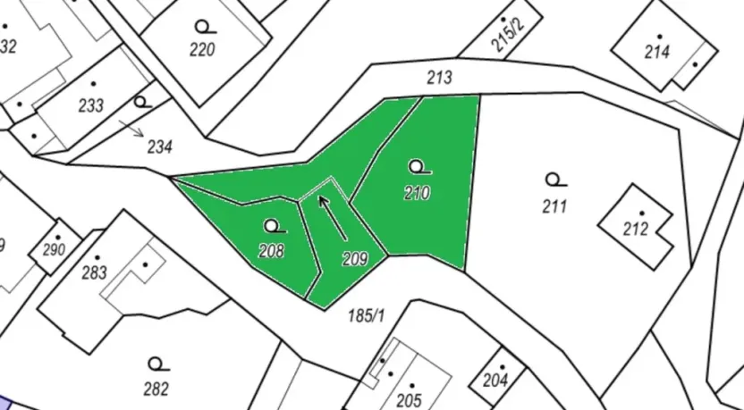 Prodej pozemku pro bydlení, Ústí nad Labem - Vaňov, Myslivečkova, 551 m2