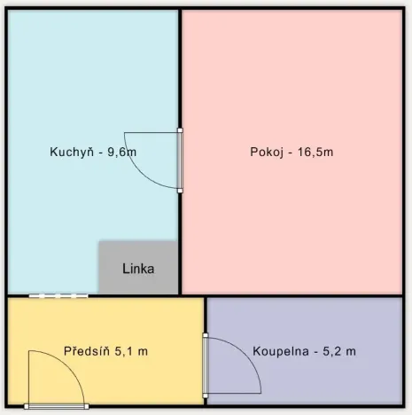 Pronájem bytu 2+kk, Praha - Krč, V Štíhlách, 36 m2