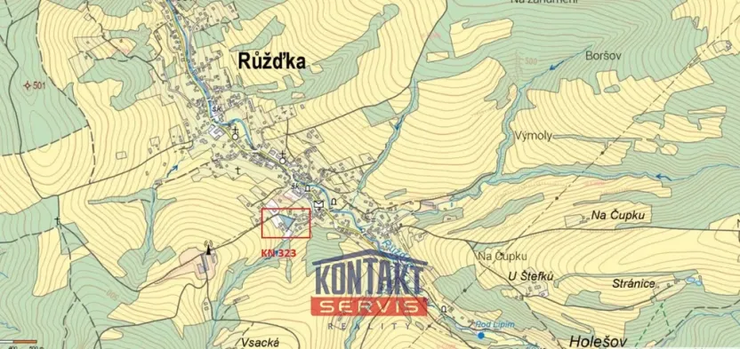 Prodej pozemku pro bydlení, Růžďka, 1676 m2