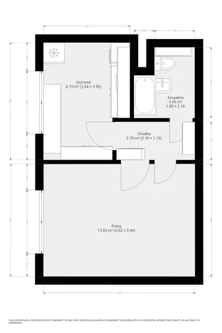 Pronájem bytu 1+1, Brno - Jundrov, Dubová, 32 m2