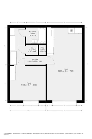 Pronájem bytu 2+kk, Brno, Koniklecová, 48 m2