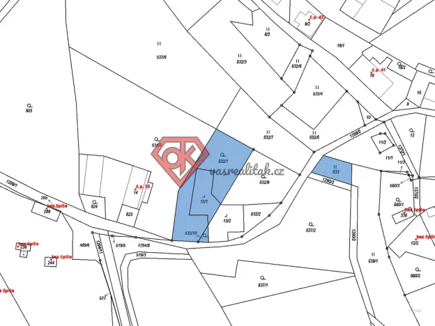 Prodej pozemku pro bydlení, Česká Rybná, 1253 m2