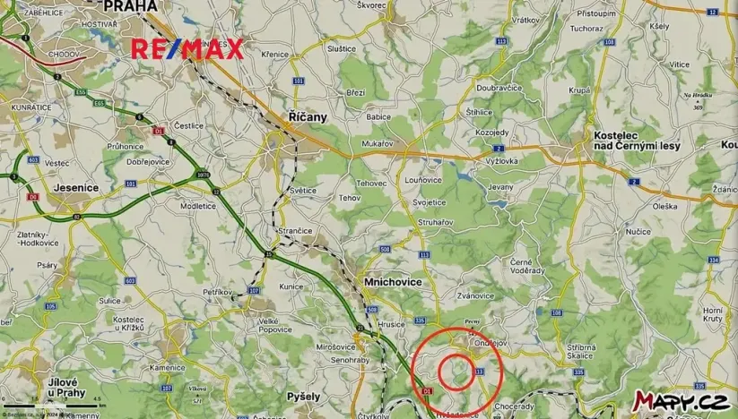 Prodej pozemku, Ondřejov, 8264 m2