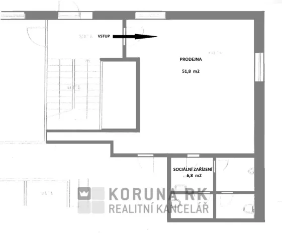 Pronájem obchodního prostoru, České Budějovice - České Budějovice 2, J. Opletala, 58 m2