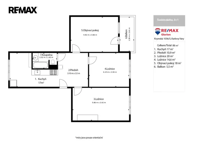 Prodej bytu 3+1, Sokolov, Švabinského, 75 m2