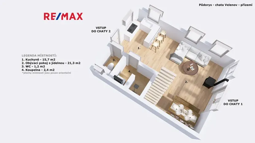 Prodej chalupy, Velenov, 78 m2