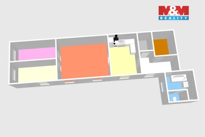 Prodej bytu 3+1, Čáslav - Čáslav-Staré Město, Na Kozinci, 102 m2