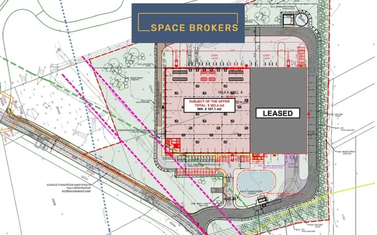 Pronájem skladu, Pavlov, 2500 m2