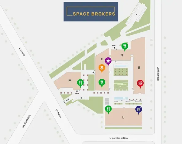 Pronájem kanceláře, Praha - Holešovice, Jankovcova, 564 m2